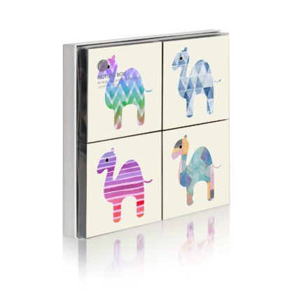 Set of 4 Pastel Jamel Picture Box