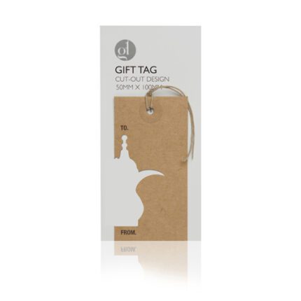 Coffee Pot Arabesque Cut Out Gift Tag