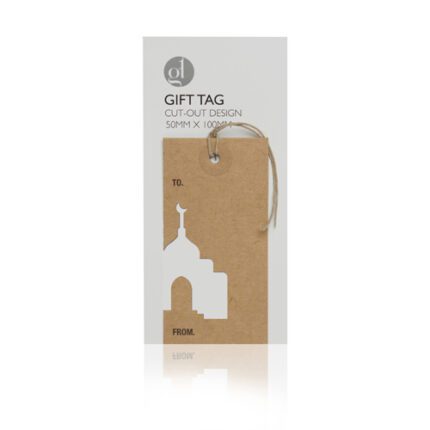 Mosque Arabesque Cut Out Gift Tag