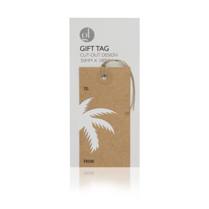 Palm Arabesque Cut Out Gift Tag